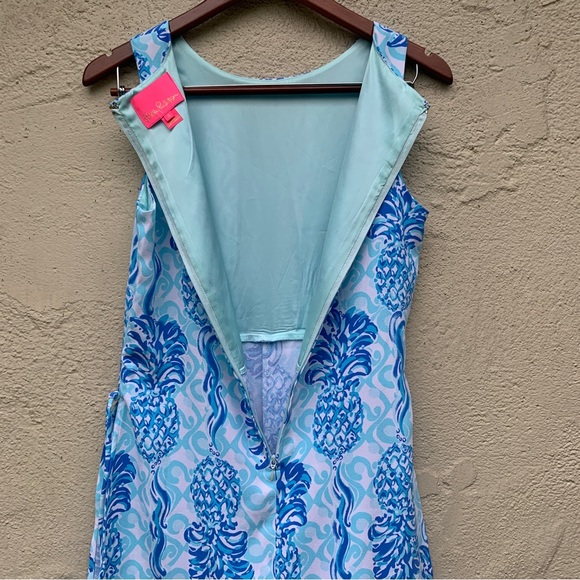 LILLY PULITZER Donna Romper Bennet Blue Out Of The Blue size 0 - Picture 10 of 16